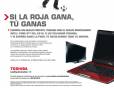 Anuncio en el que Toshiba aseguraba que devolver�a el importe de port�tiles y televisores si la Roja ganaba el Mundial                  