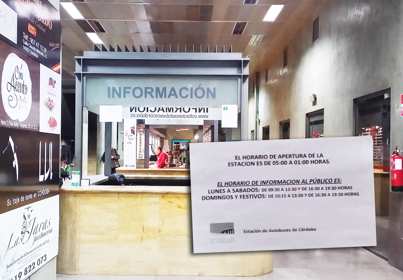 Horario de venta de Estación de Autobuses de Córdoba Horario de venta de Estación de Autobuses de Córdoba
