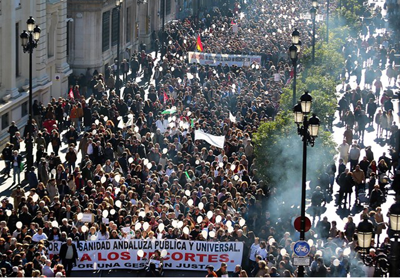 FACUA Málaga llama a participar en la manifestación de la marea blanca malagueña el próximo 12 de marzo