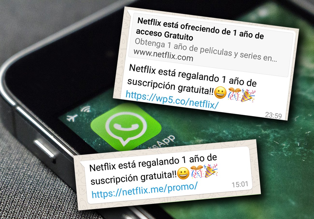 FACUA alerta de dos nuevos fraudes a través de WhatsApp con suscripciones gratis a Netflix como reclamo