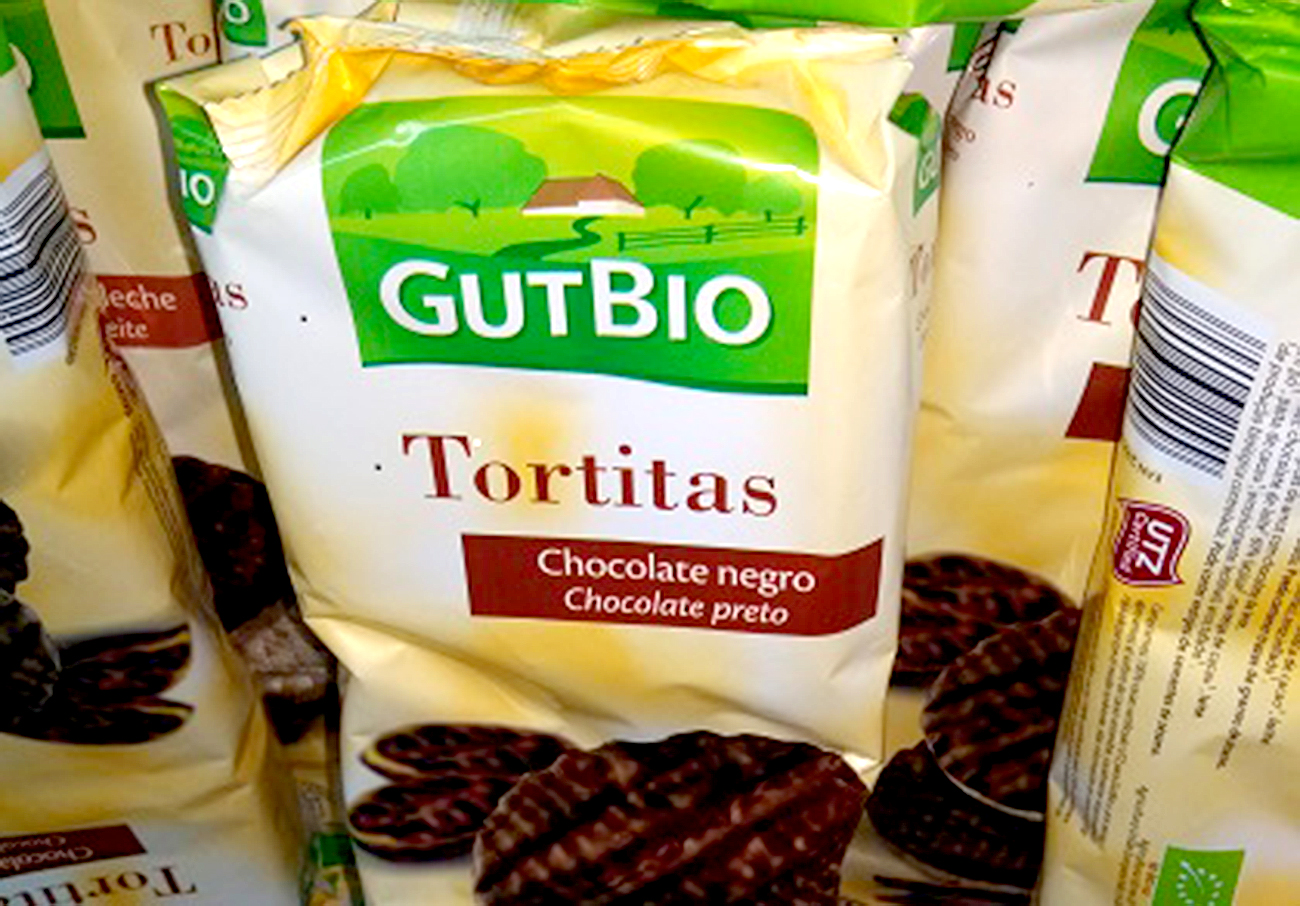 Retiran las tortitas de arroz con chocolate negro de Gutbio por proteínas de leche no declaradas, alerta FACUA