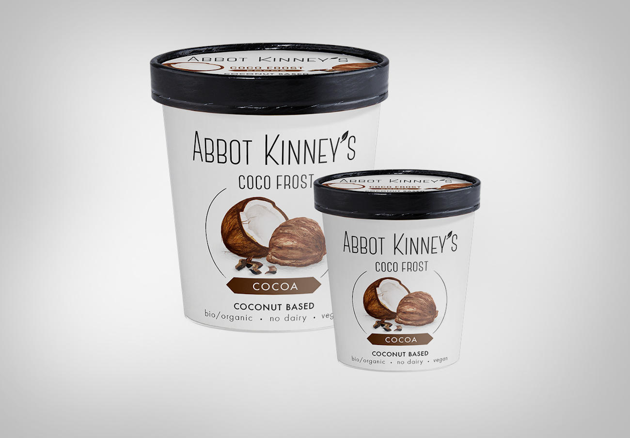 Alertan de gluten no declarado en helado de coco con cacao de la marca Abbot Kinney's