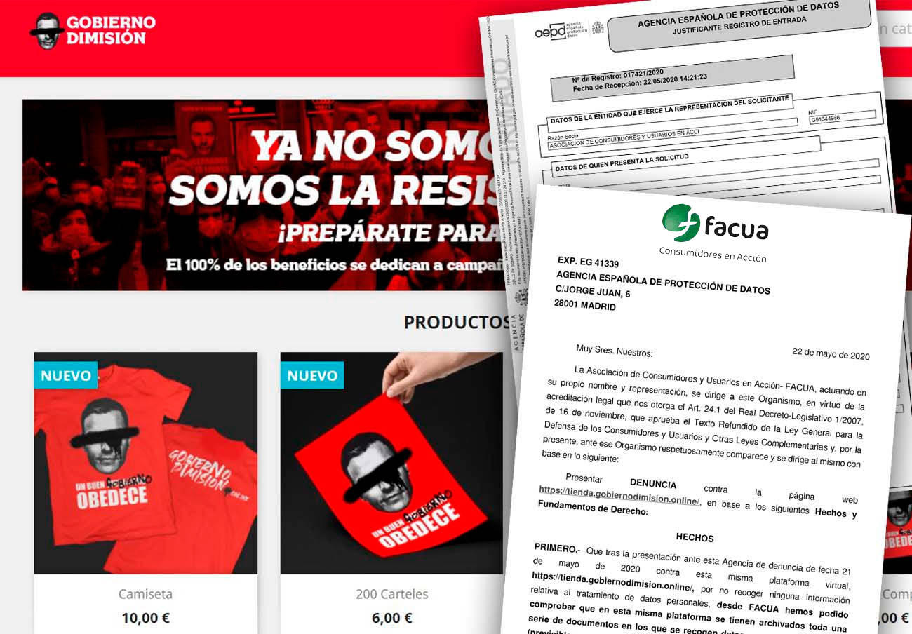 La web 'Gobierno Dimisión' deja al descubierto nombres, correos y cuentas bancarias de usuarios