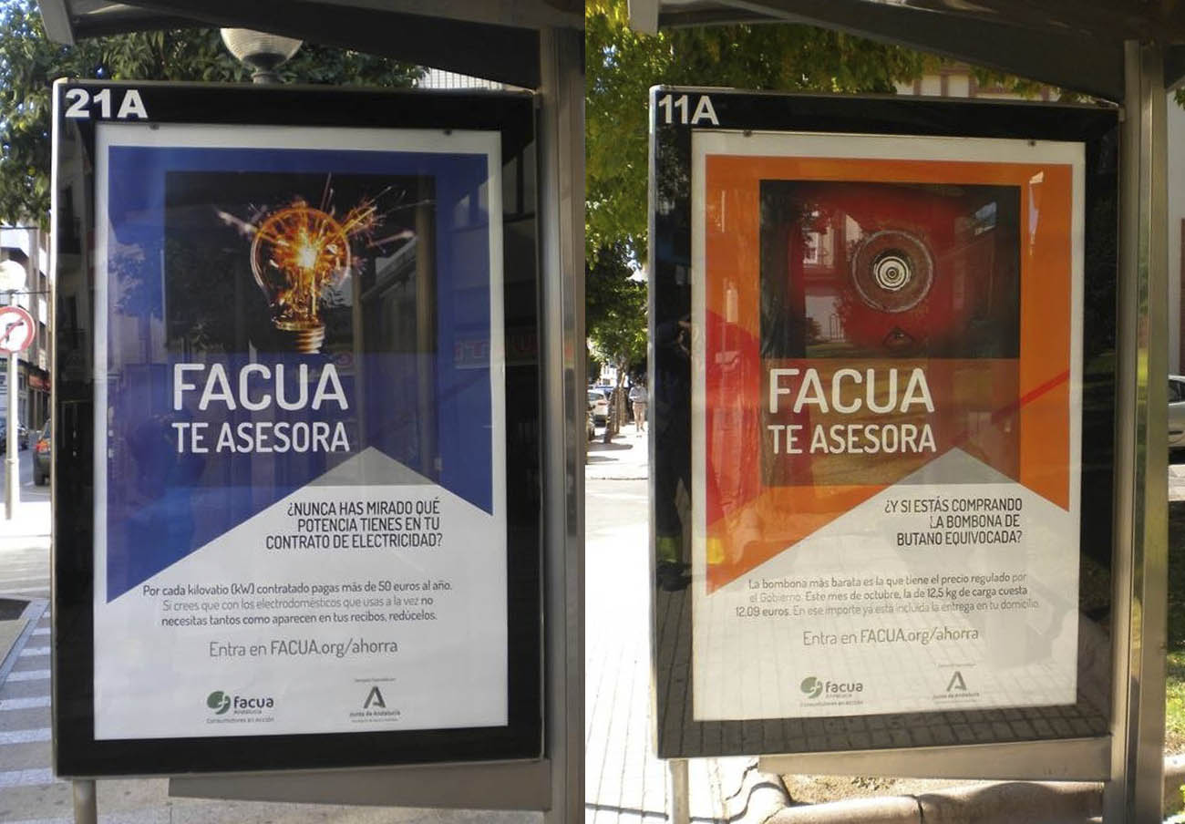 FACUA Andalucía lanza una campaña para ayudar a los consumidores a reducir sus facturas de suministros