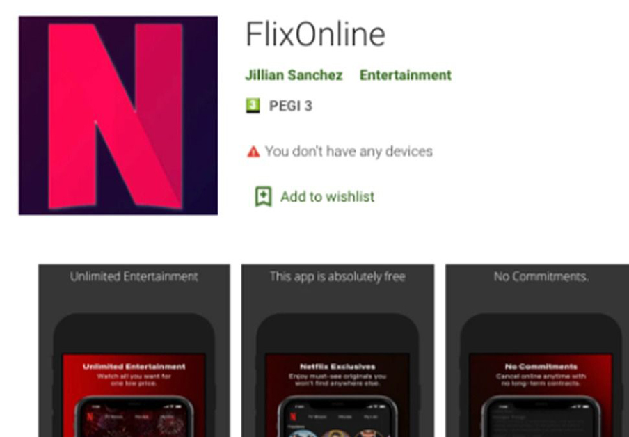 La app maliciosa FlixOnline roba los datos de WhatsApp haciéndose pasar por Netflix