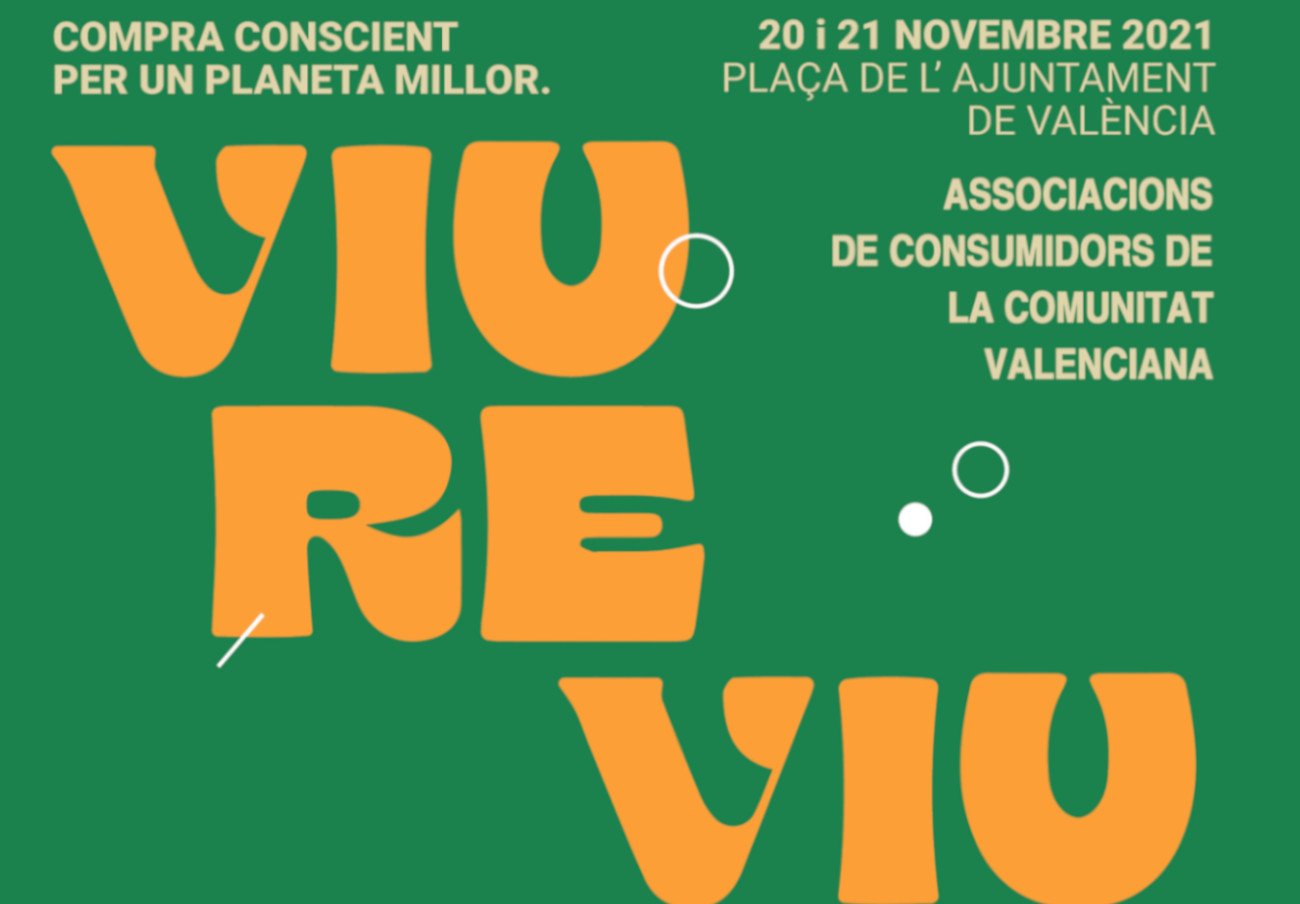 Cartel de la I Feria de consumo responsable en la que ha participado FACUA Comunidad Valenciana.