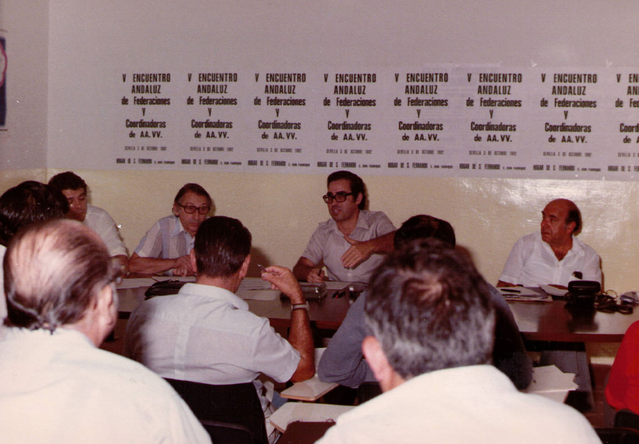 V Encuentro Andaluz de Asociaciones de Vecinos, el 3 de octubre de 1982.
