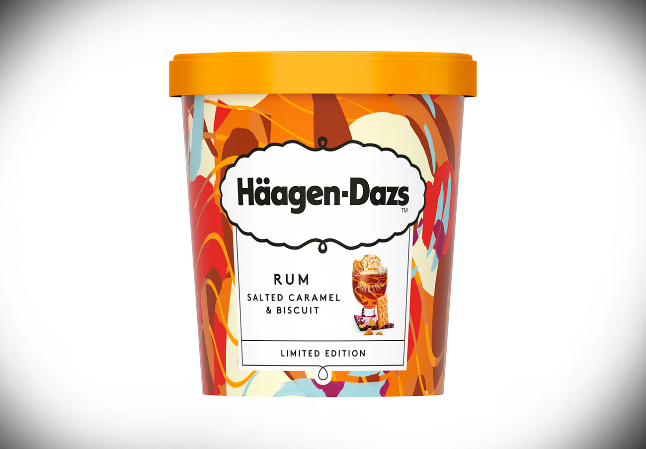 Alertan de la presencia de varios alérgenos no declarados en helado de caramelo y galleta de Häagen-Dazs