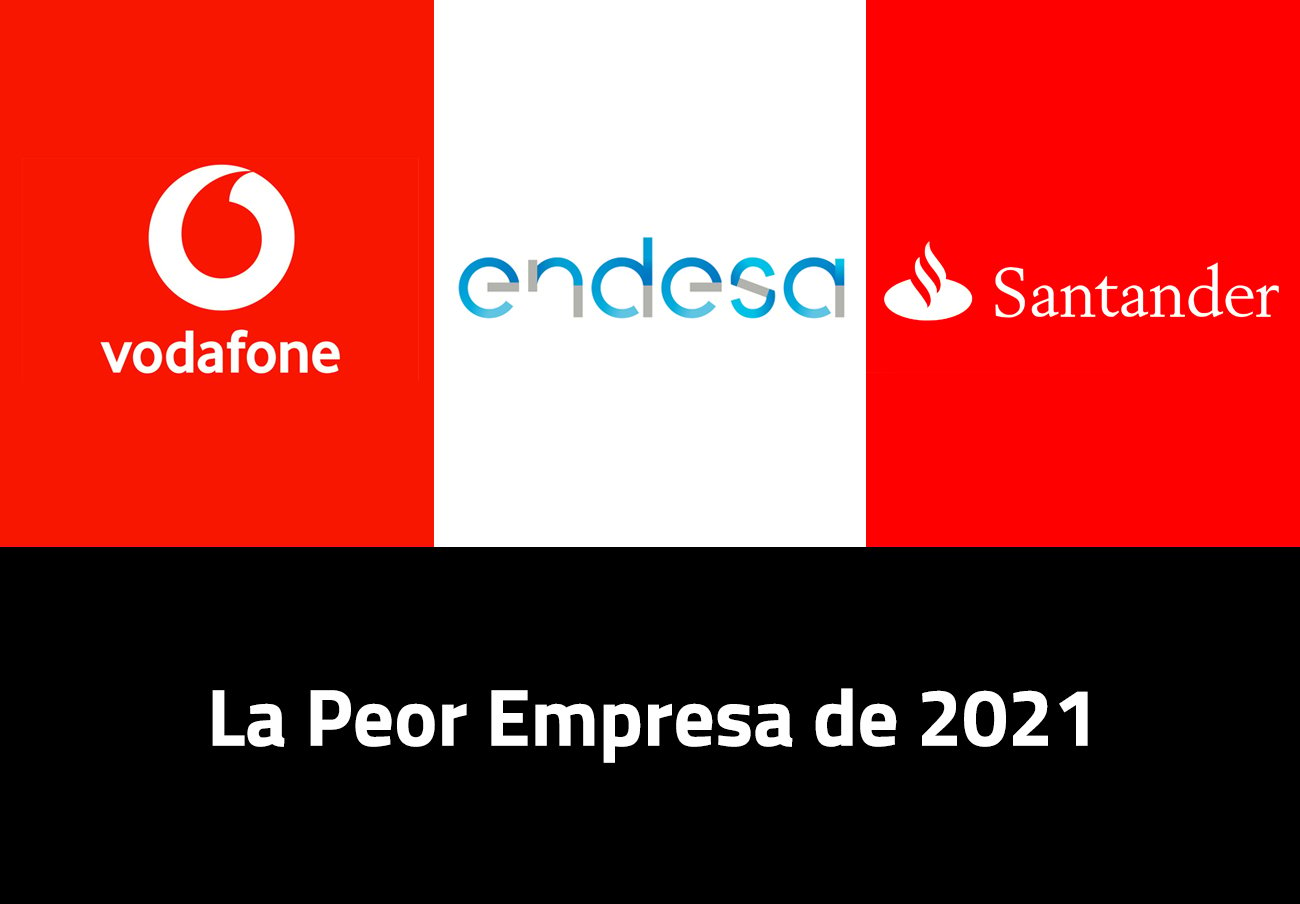 Endesa, Santander y Vodafone, nominadas en la 12ª edición de los premios a La Peor Empresa del Año