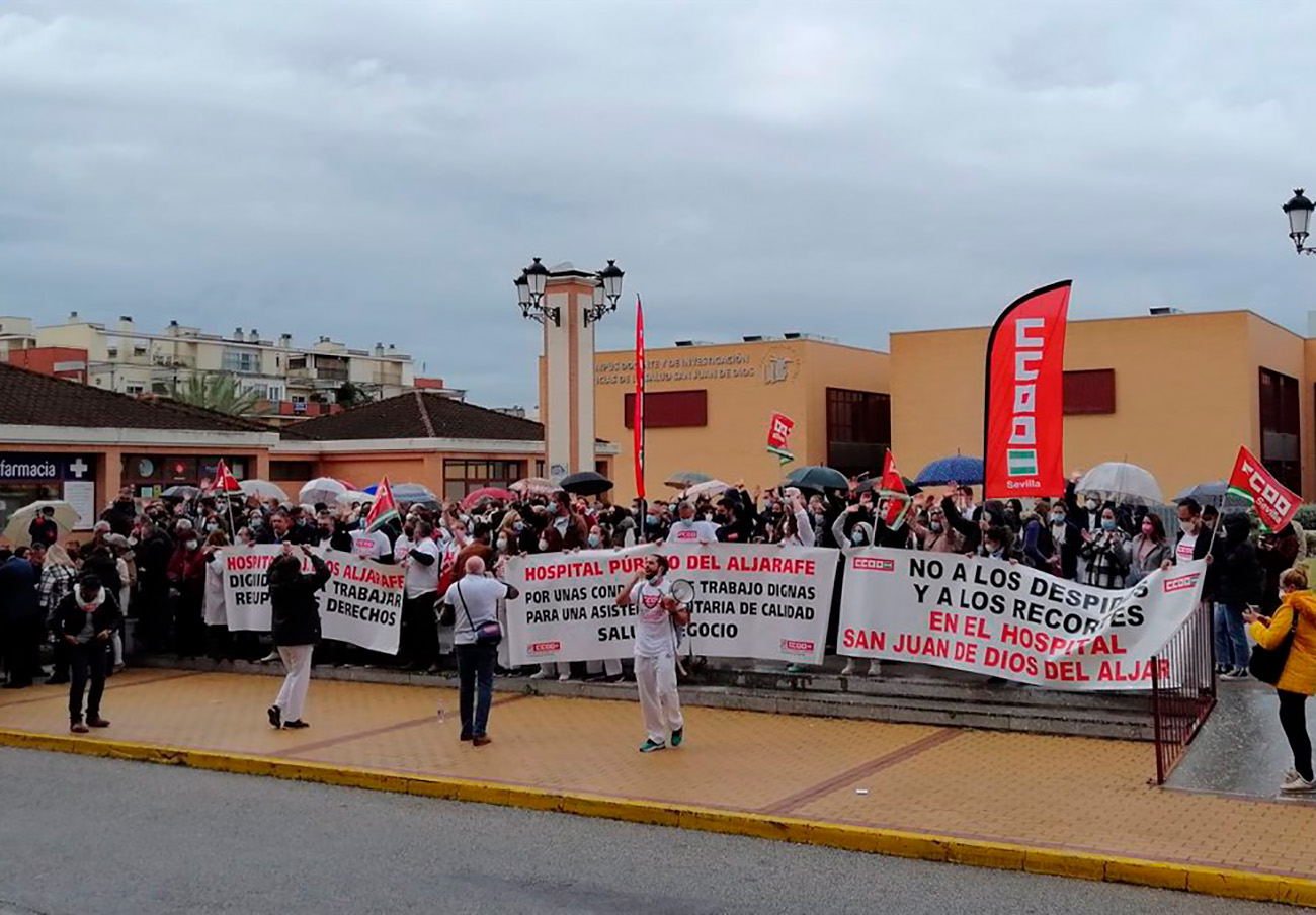 FACUA Sevilla se suma a la movilización por una gestión pública del Hospital San Juan de Dios de Bormujos