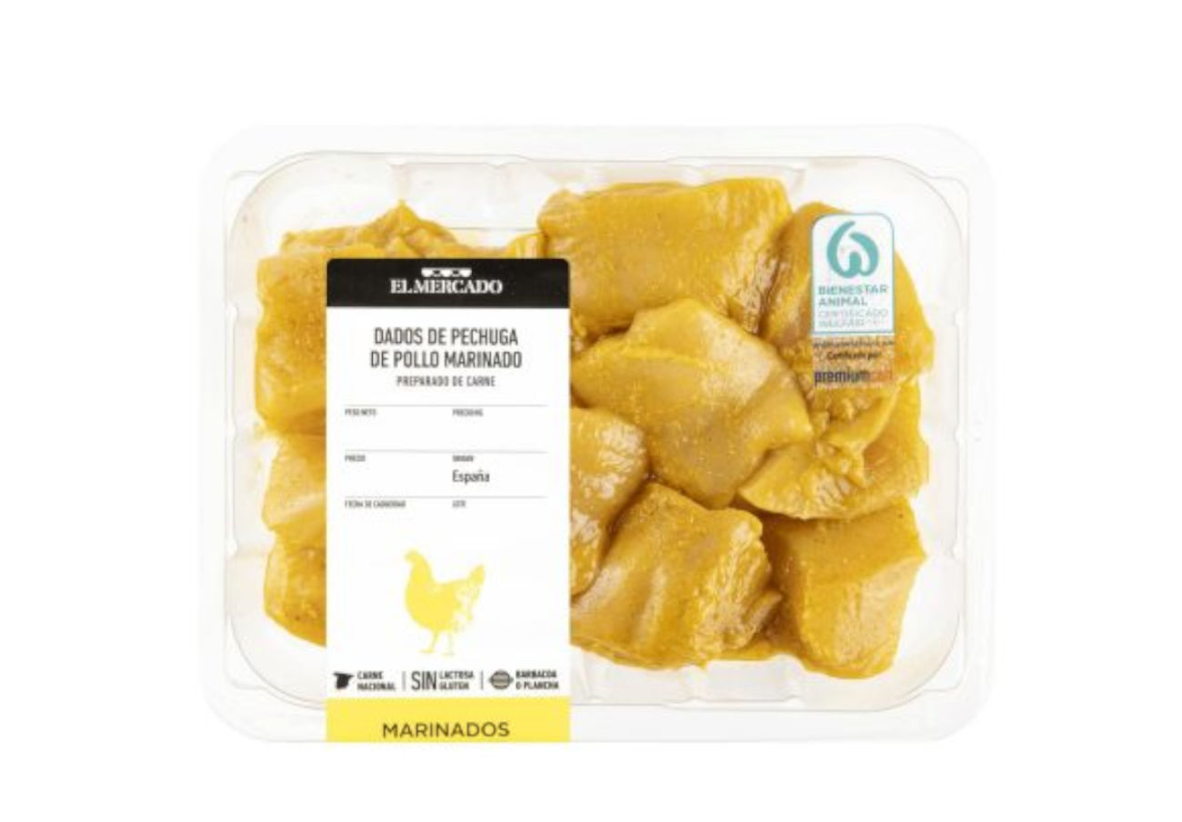 Aldi retira unos dados de pollo marinados de la marca El Mercado por contener sésamo no declarado