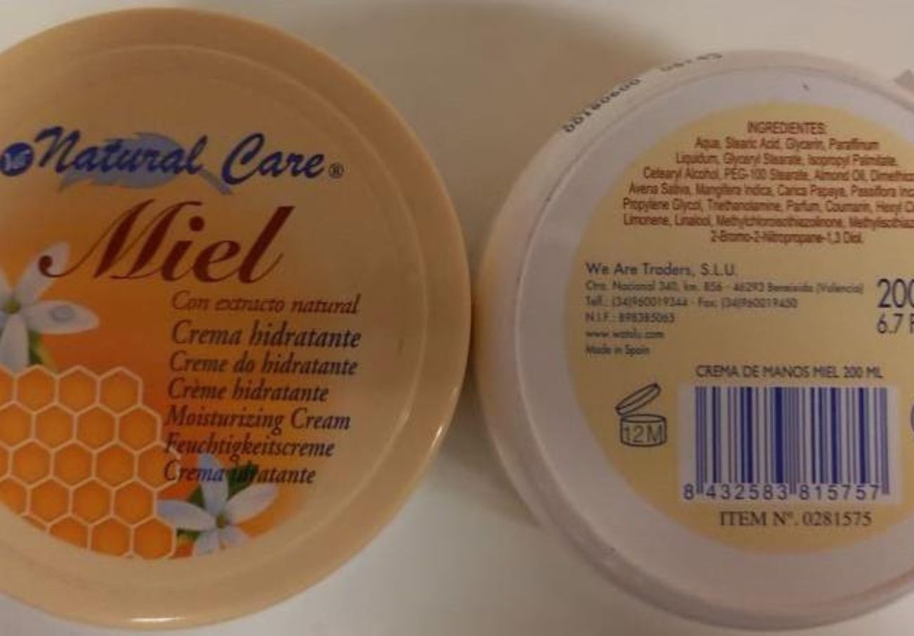 La Generalitat alerta de la retirada de la crema de manos con miel VDL Natural Care 