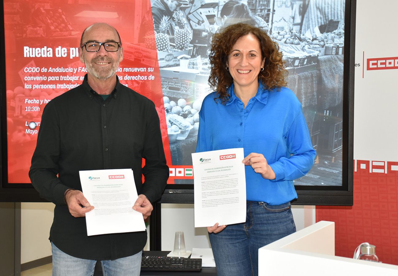 FACUA Andalucía firma un acuerdo con CCOO para coordinar acciones en defensa de usuarios y trabajadores