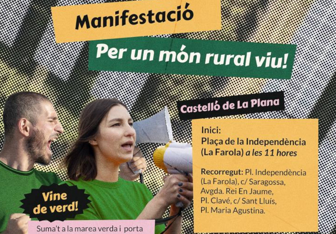 FACUA Comunidad Valenciana anima a participar en la manifestación por un mundo rural vivo en Castellón