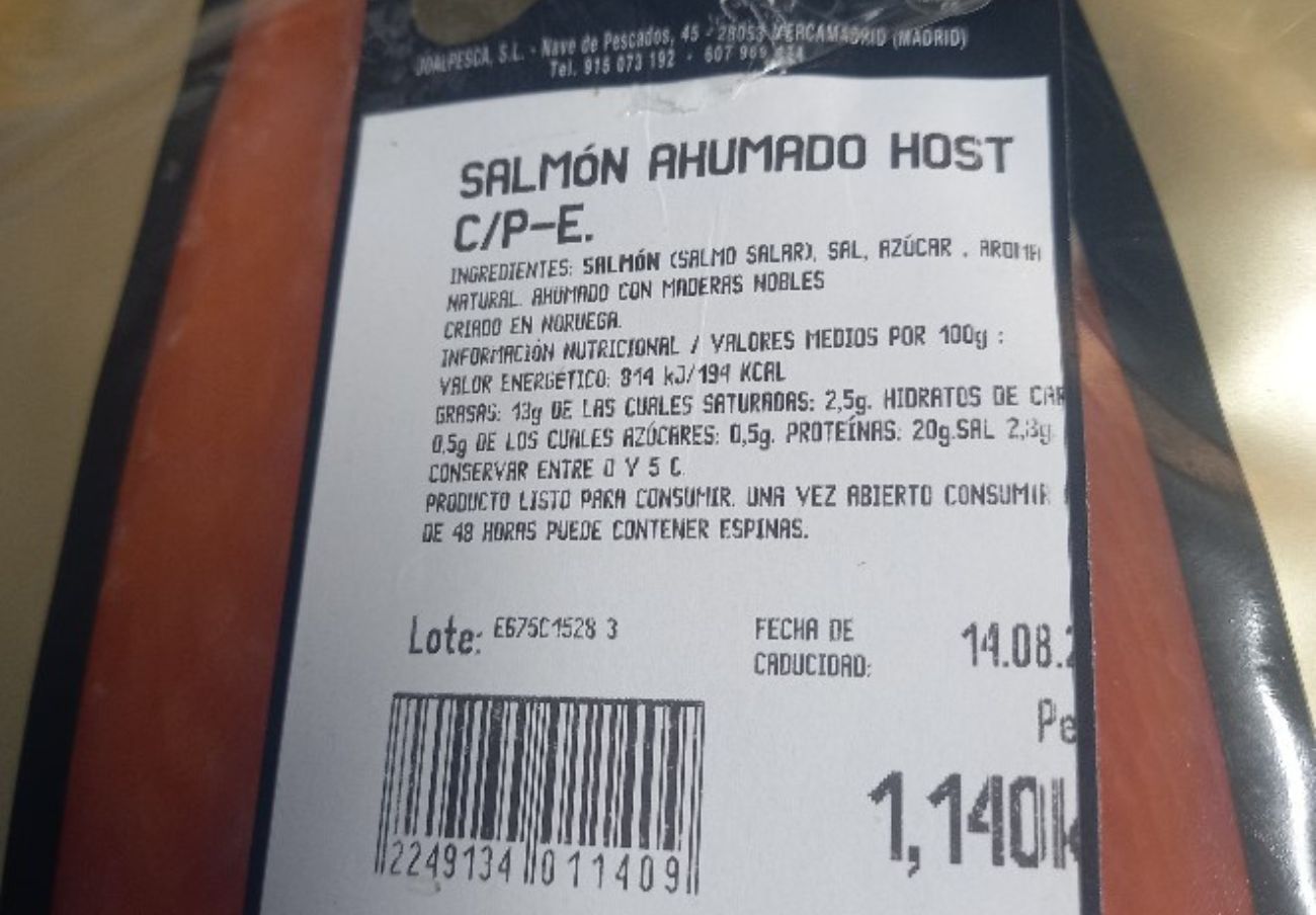 Alertan de la presencia de Listeria en salmón ahumado de la marca Joalpesca

