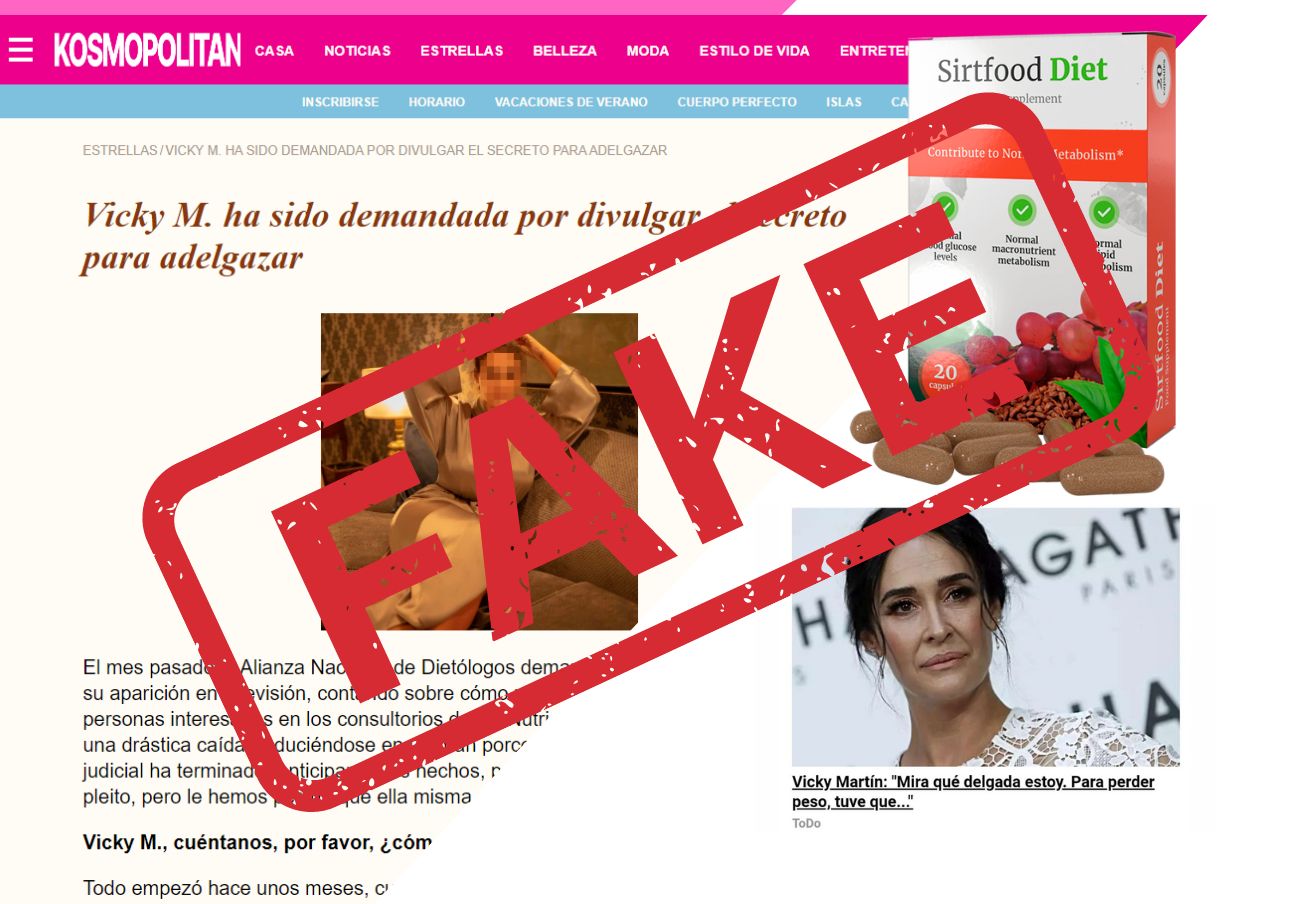FACUA denuncia unas cápsulas "milagrosas" por suplantar identidades de famosos como reclamo publicitario