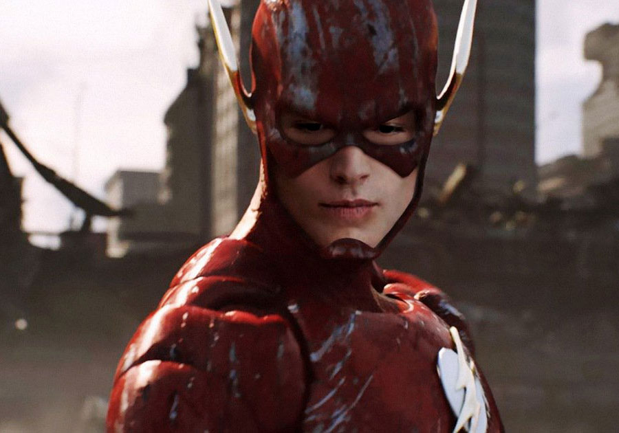 Ezra Miller como Flash en La Liga de la Justicia. | Imagen: Warner.
